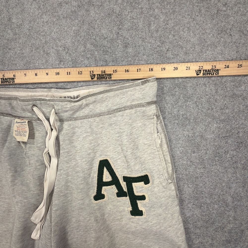 Vintage Abercrombie & Fitch Gray Sweat Shorts Men's Size Medium Made In USA 90s